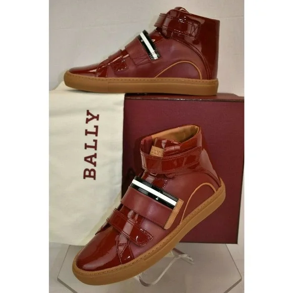 Bally | Shoes | Nib Bally Herick Red Patent Leather Hi Top  display picture 1